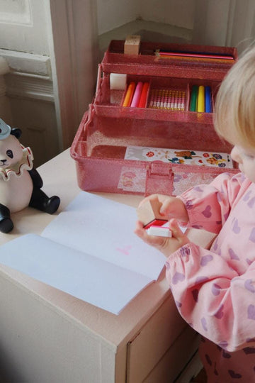 Creatieve caddy - Glitter Rose